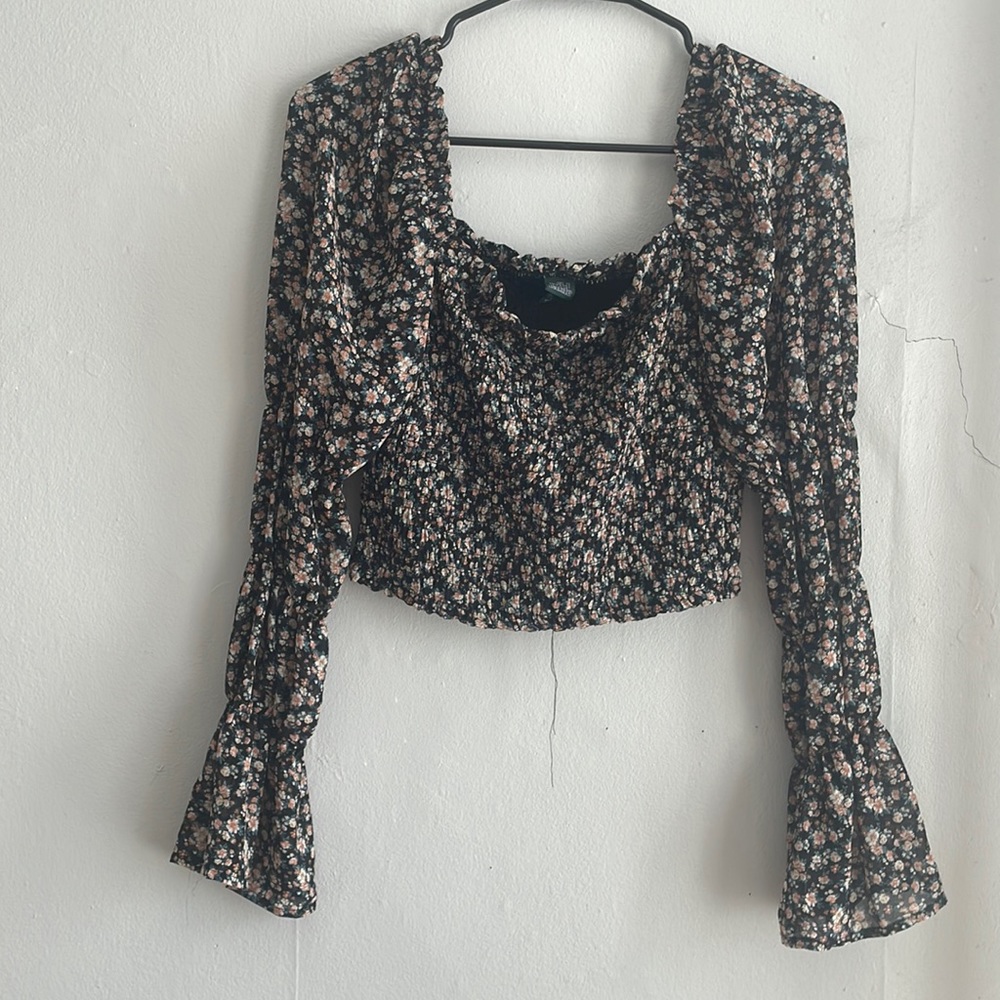 Flower print top
